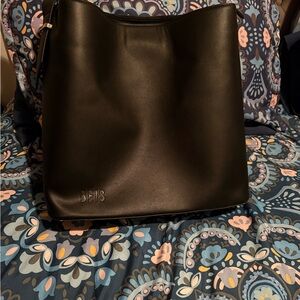 BEIS Black Wicked Work Tote Bag